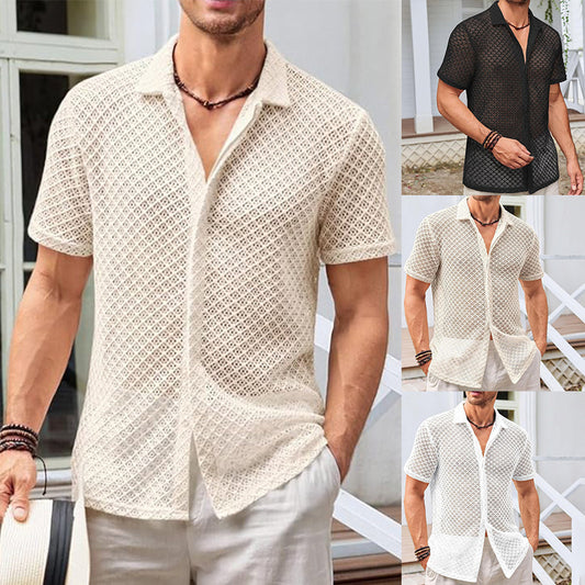 Sommer Mesh Poloshirt – Leicht & Atmungsaktiv