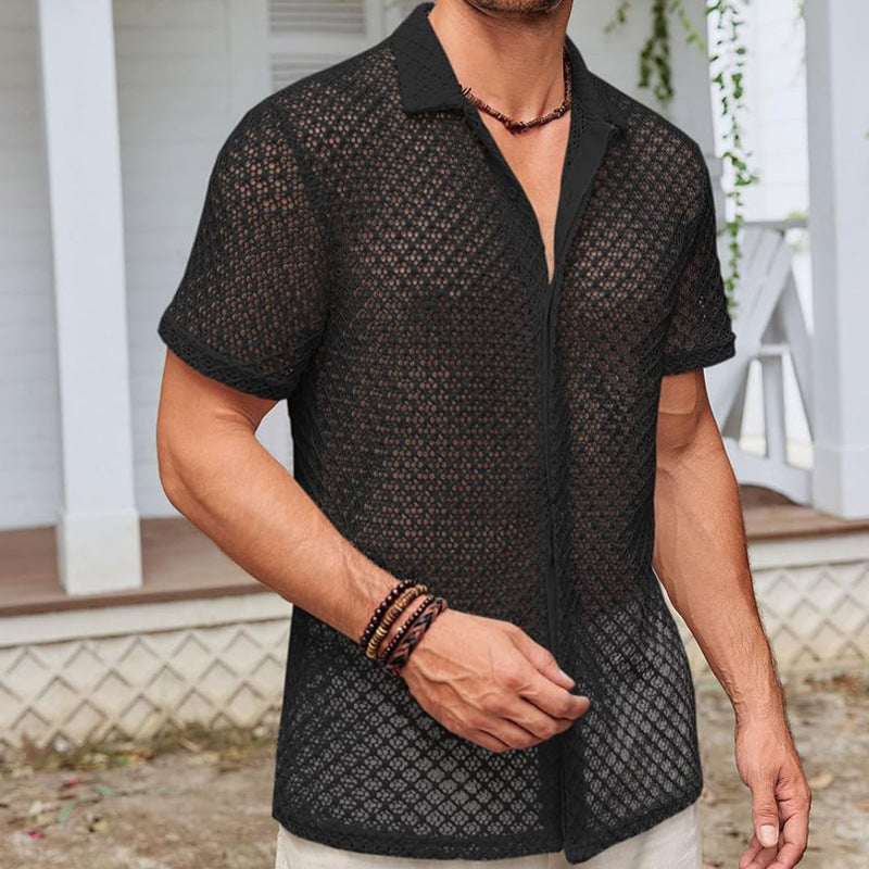 Sommer Mesh Poloshirt – Leicht & Atmungsaktiv