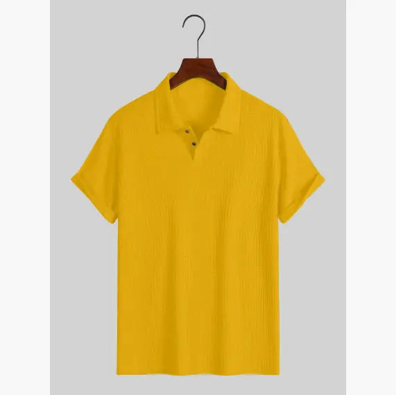 Basic Poloshirt mit Struktur K&P Supply