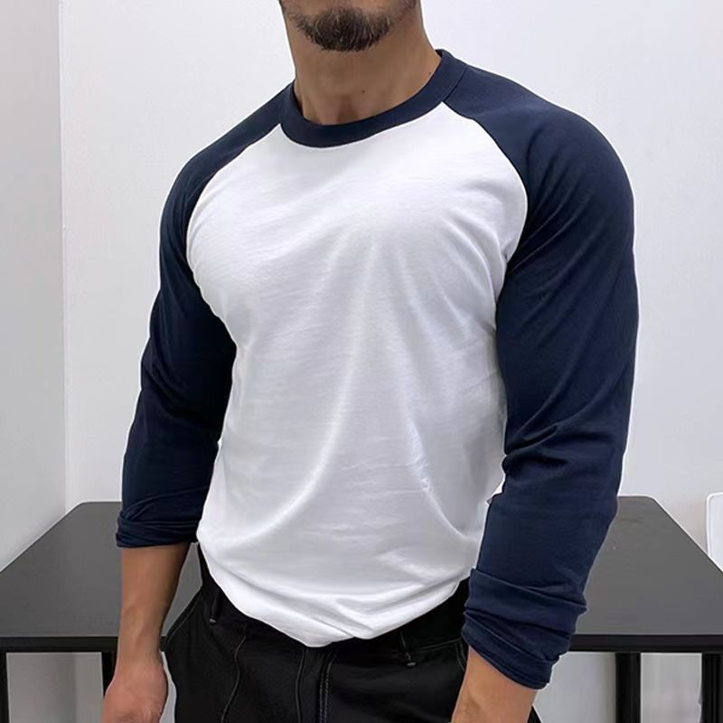 Slim Fit Longsleeve mit Raglanärmeln