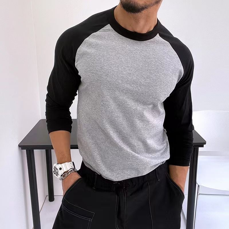 Slim Fit Longsleeve mit Raglanärmeln
