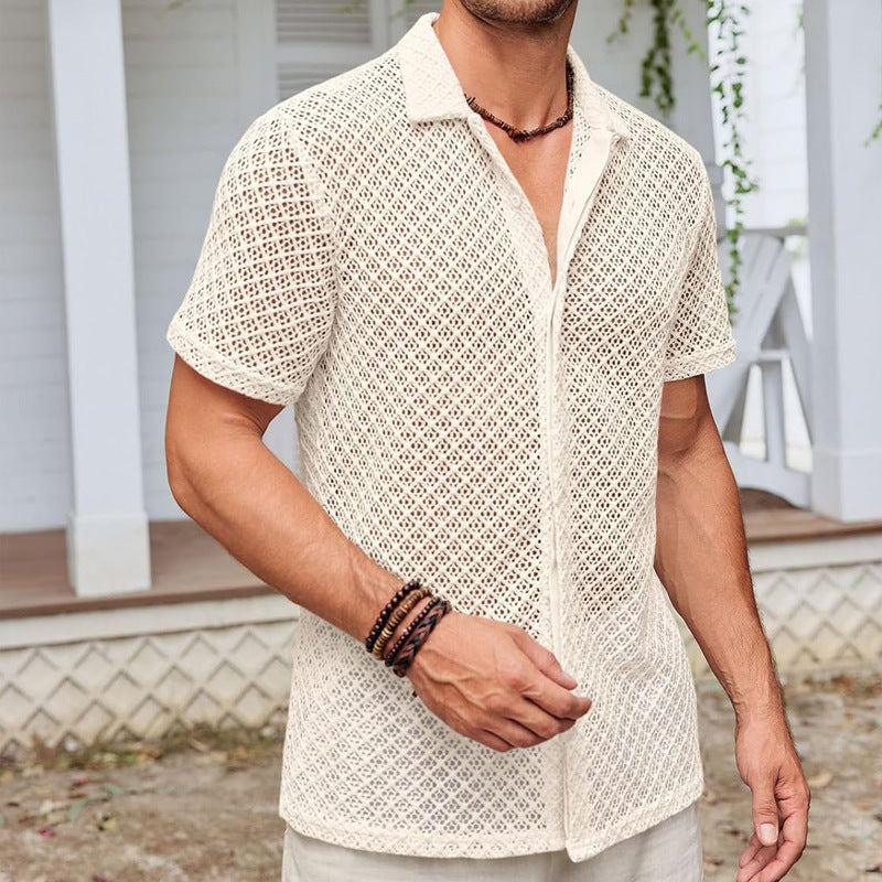 Sommer Mesh Poloshirt – Leicht & Atmungsaktiv