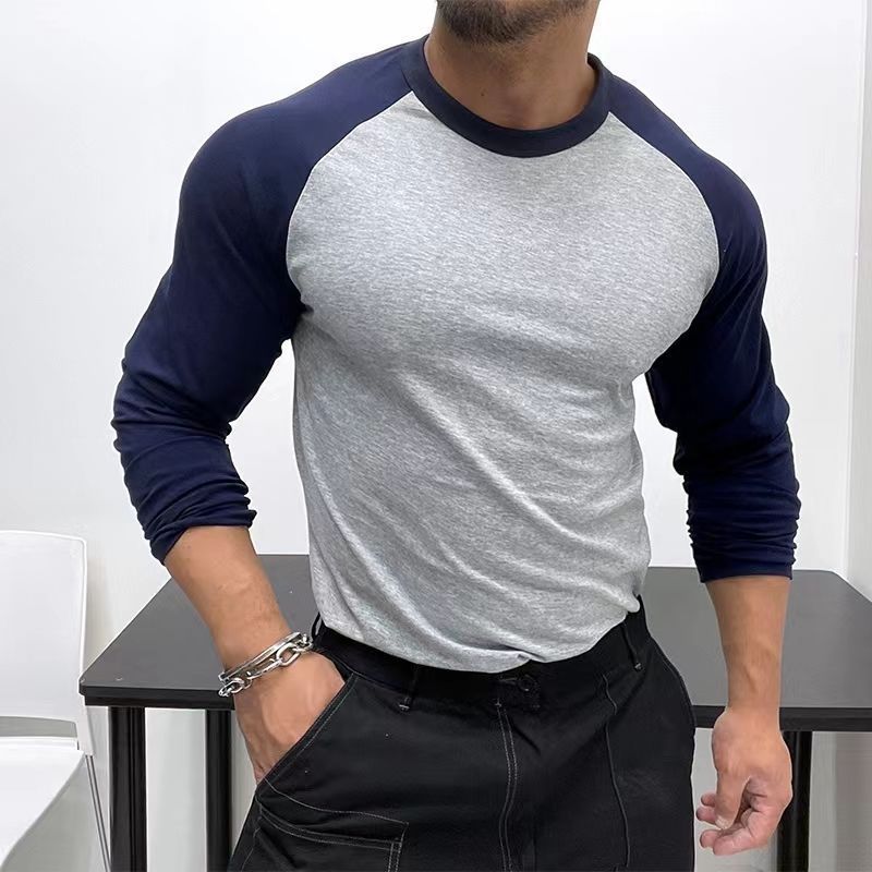 Slim Fit Longsleeve mit Raglanärmeln