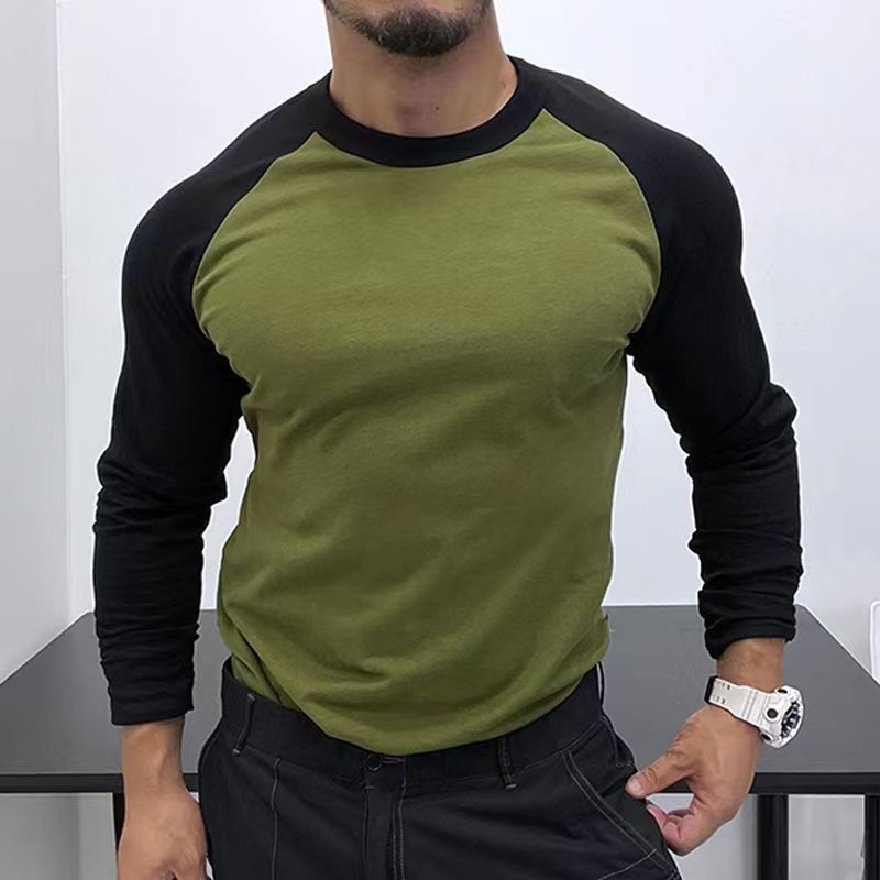 Slim Fit Longsleeve mit Raglanärmeln