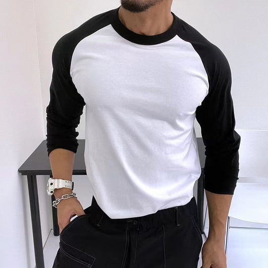 Slim Fit Longsleeve mit Raglanärmeln