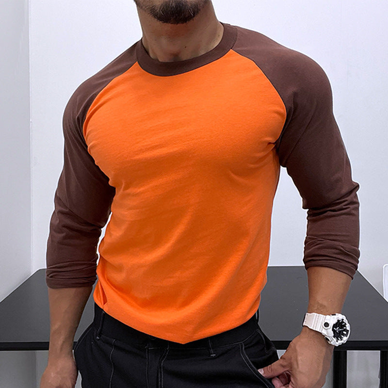 Slim Fit Longsleeve mit Raglanärmeln