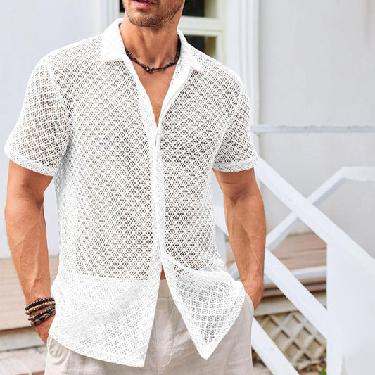 Sommer Mesh Poloshirt – Leicht & Atmungsaktiv
