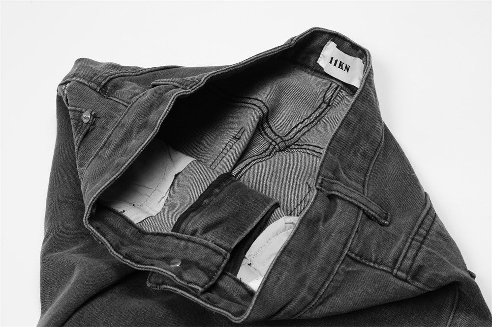 Lässige Herrenjeans – Schwarz & Grau