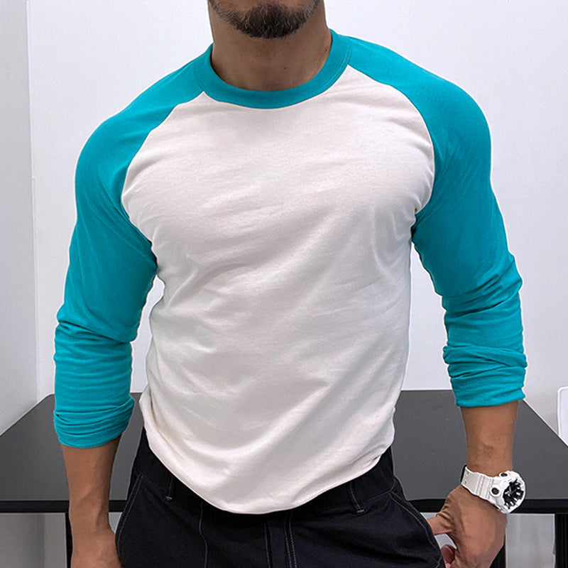 Slim Fit Longsleeve mit Raglanärmeln