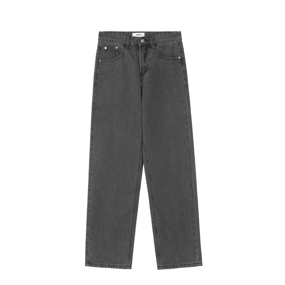 Lässige Herrenjeans – Schwarz & Grau