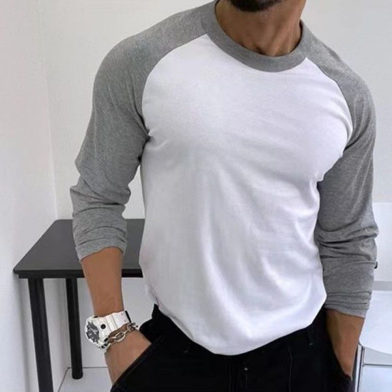 Slim Fit Longsleeve mit Raglanärmeln